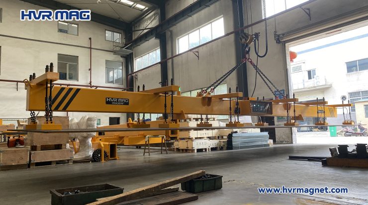 lifting magnet for outdoor steel plate handling