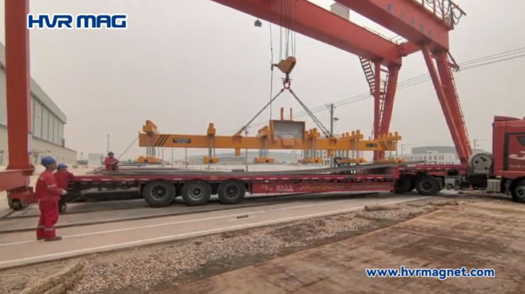 Lifting Magnets on Gantry Crane