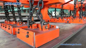 lifting magnets for multiple steel plates in shipyards