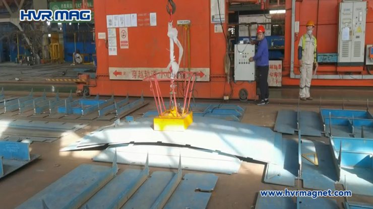 5T Plate Lifting Magnet for Shipbuilding