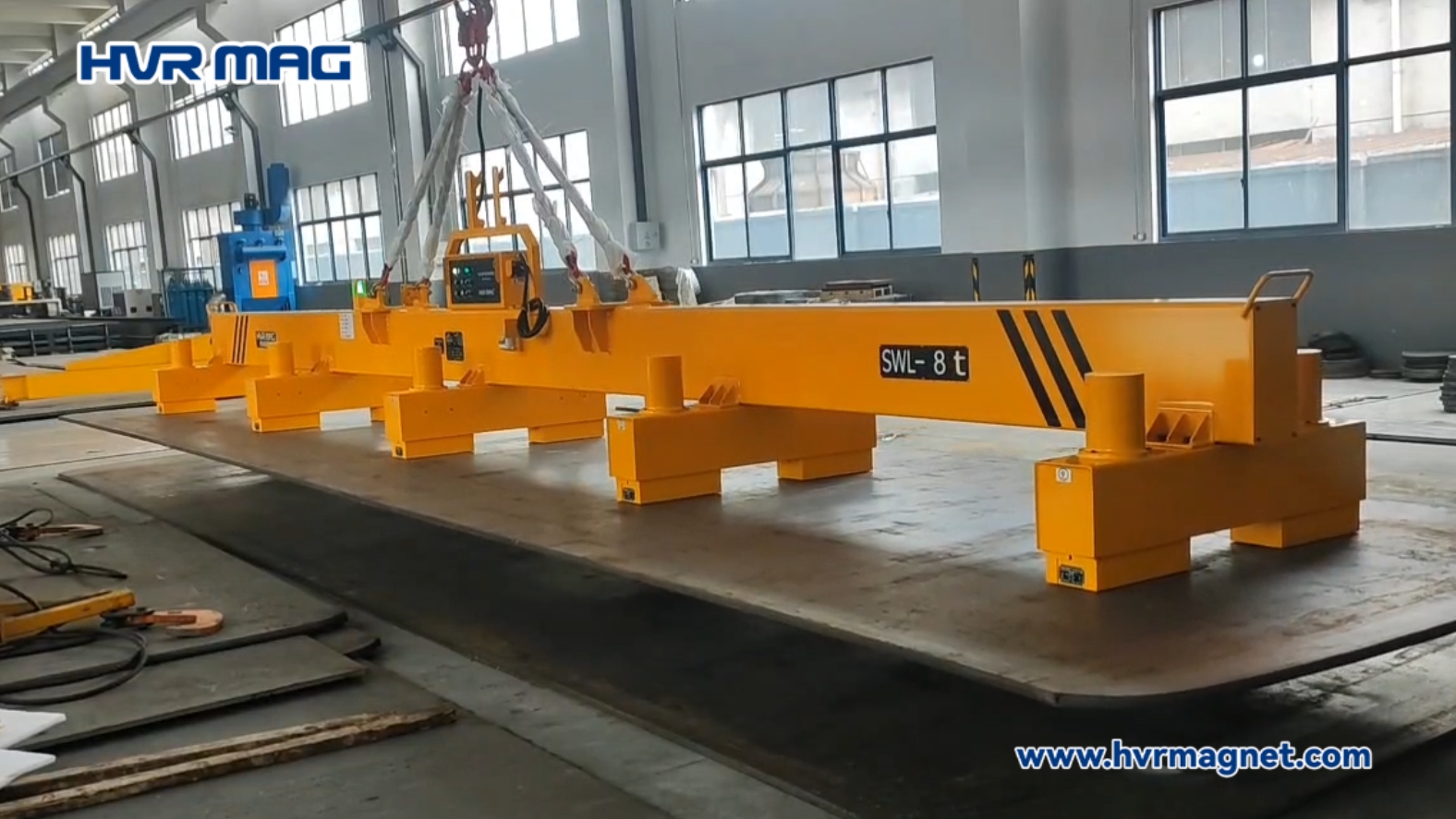 Lifting Magnets for Handling 8T Steel Plate in Manufacture of Electrical Machinery